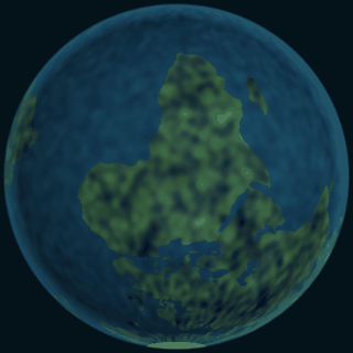 Animated globe of Earth turning, a conceptual visualization